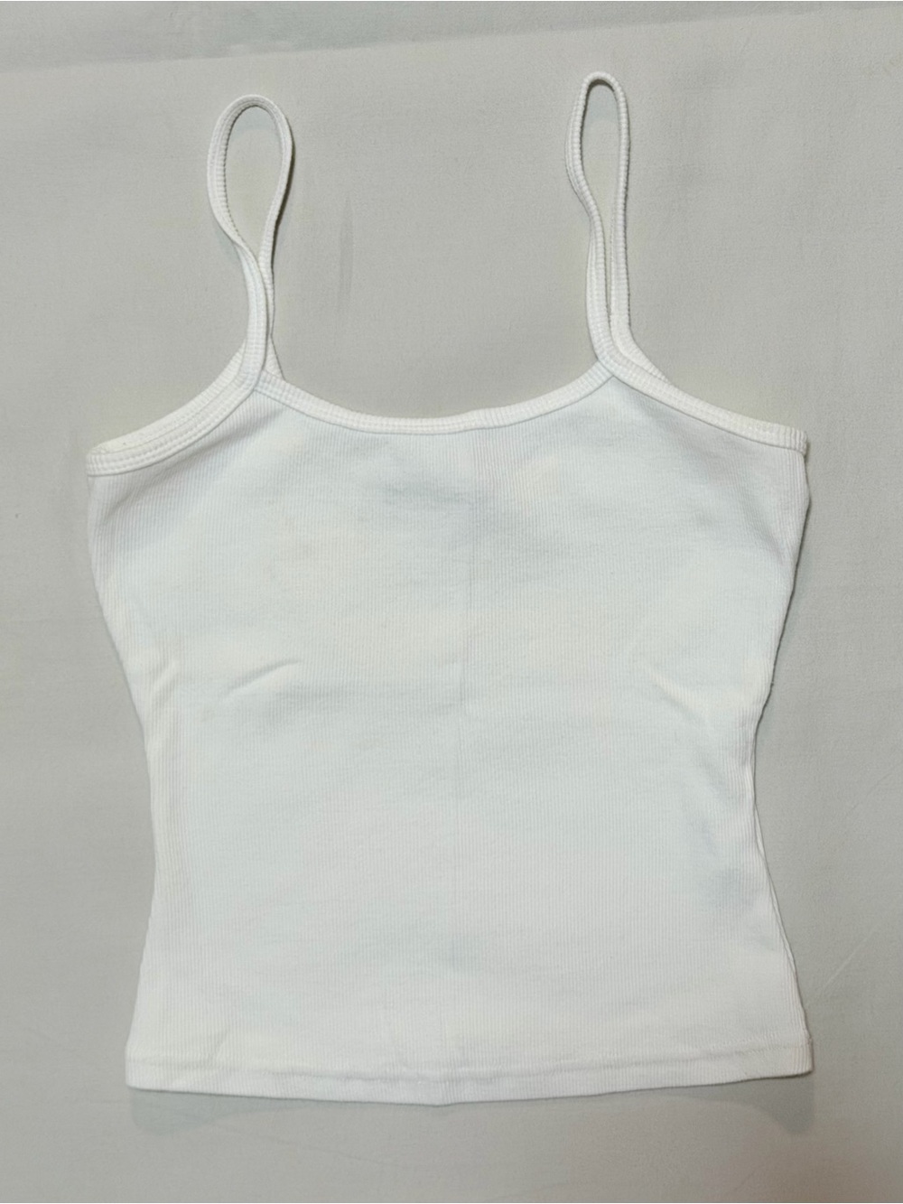 Princess Polly White Ribbed Cami Tank Top XXS or 0